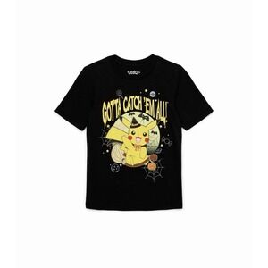 Pikachu Pokemon Spooky Halloween Boys Short Sleeve Graphic T-Shirt Size XL